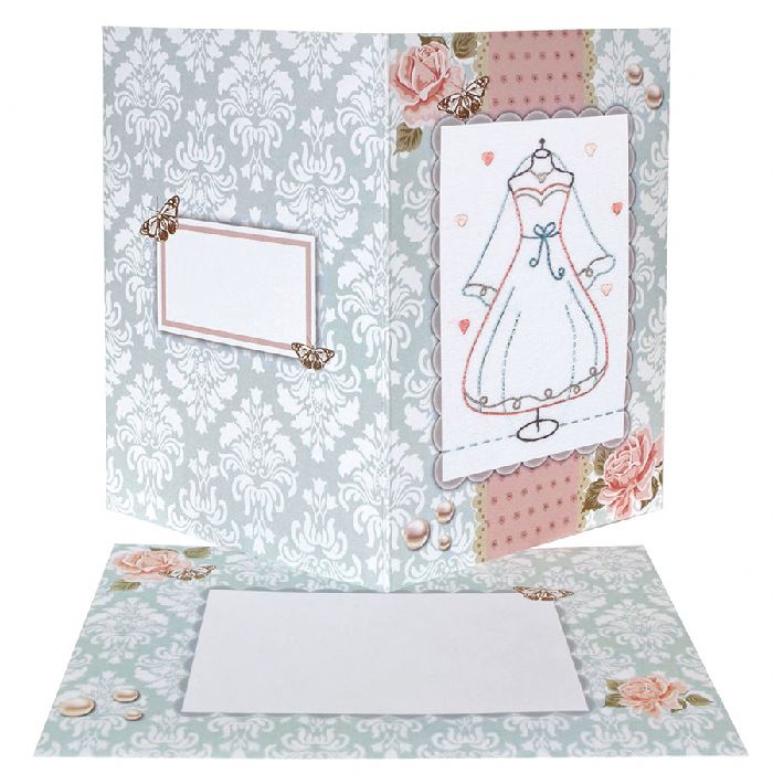 Carte mariage - Broderie Traditionnelle - Anchor
