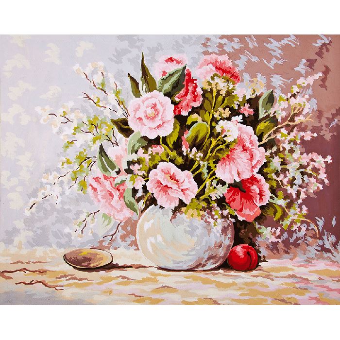 Canevas Pénélope - Bouquet de roses - Collection d'Art