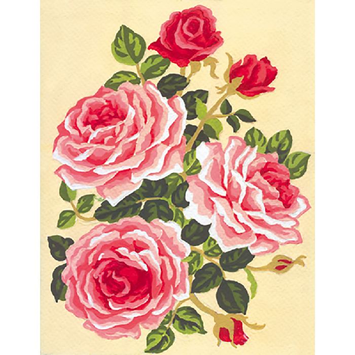 Canevas Pénélope - Roses - Collection d'art
