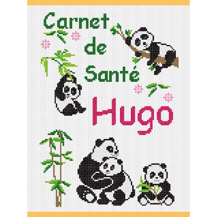 Carnet de santé pandas - Kit point de croix - Princesse