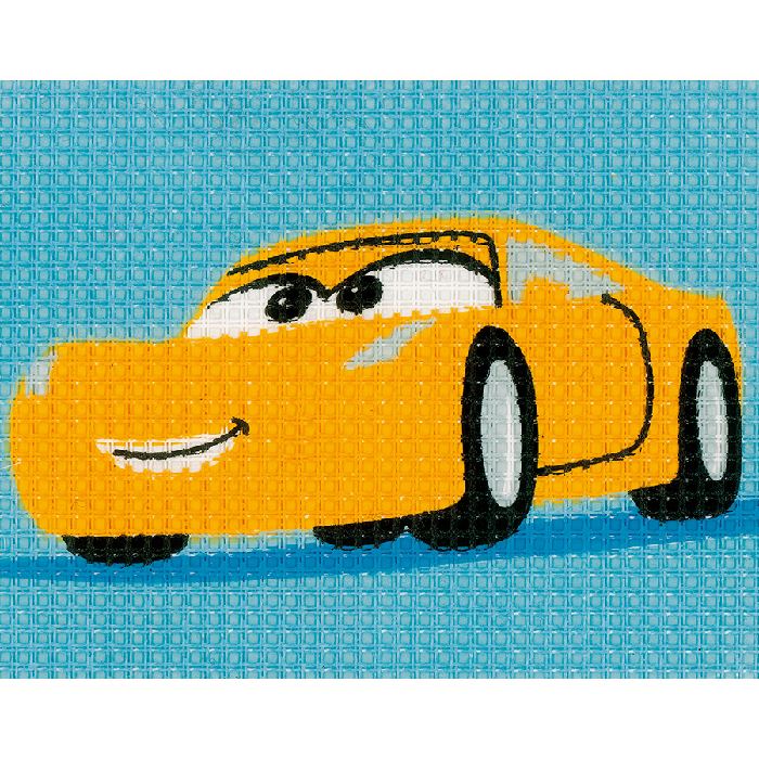 Cruz - Kit Canevas pour Enfant - Collection Disney Pixar Cars - Vervaco