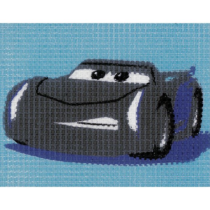 Jackson storm - Kit Canevas pour Enfant - Collection Disney Pixar Cars - Vervaco