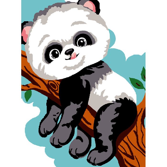 Panda - Kit Canevas Enfant - Luc Créations