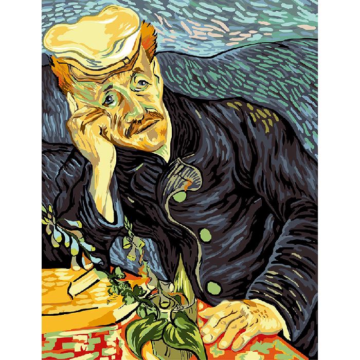 Paul Gachet d'après Van Gogh - Kit canevas Pénélope - SEG de Paris