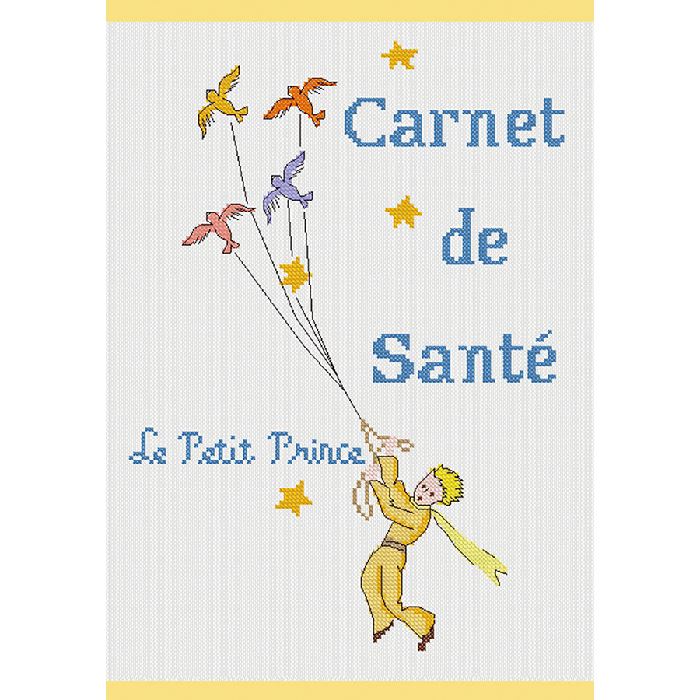 Protège carnet de santé Petit Prince - Kit point de croix - Princesse