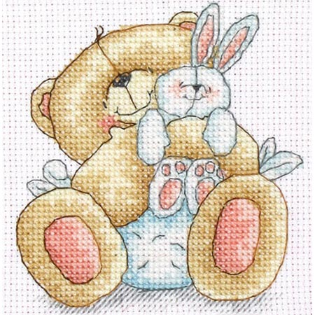 Bunny hugs - Broderie Point de Croix - Anchor