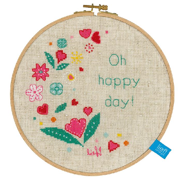 Oh happy day - Broderie Point de Croix - Vervaco