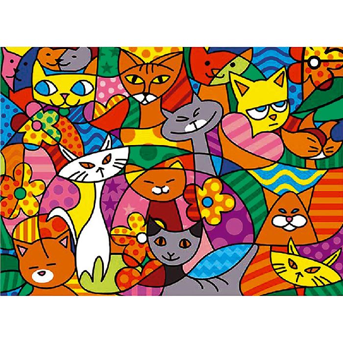 Kit canevas Pénélope - Color cats - SEG de Paris
