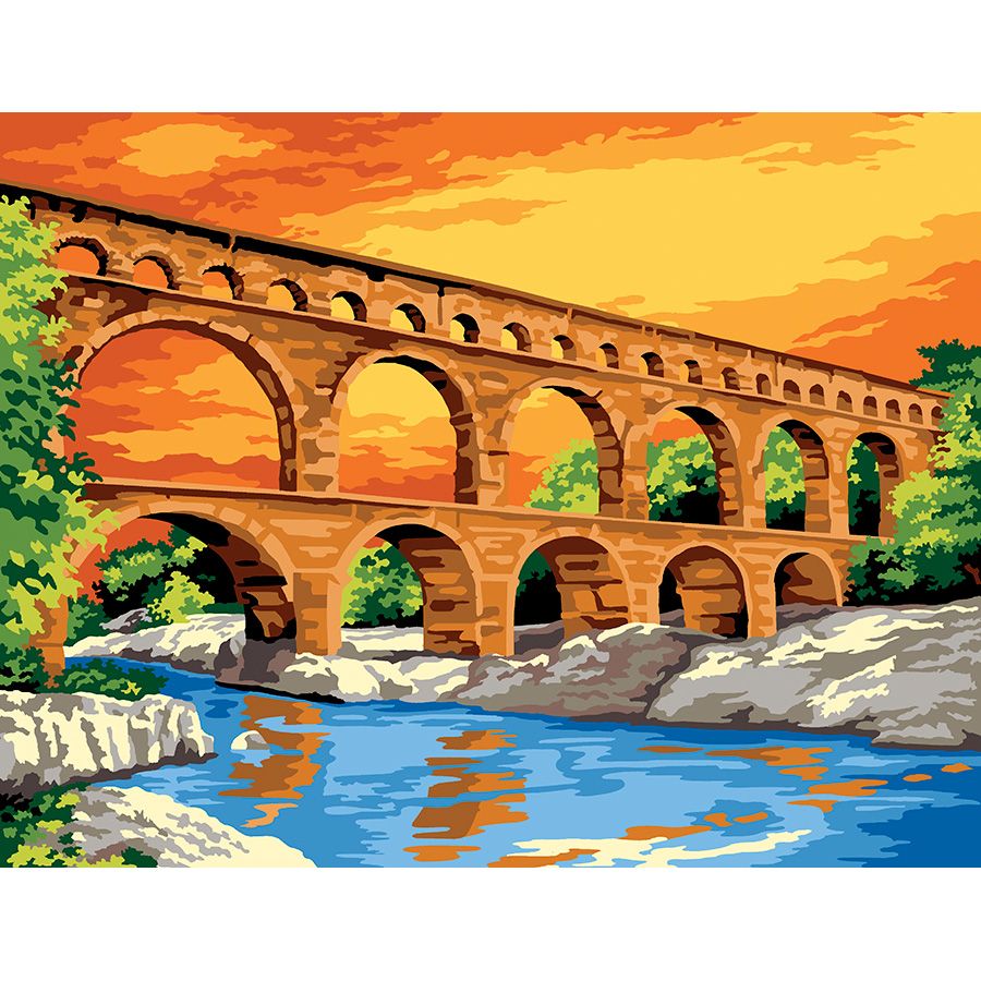 Canevas Pénélope - Le pont du Gard - SEG de Paris