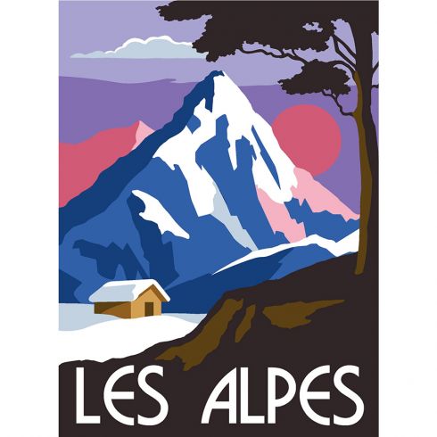 Canevas Pénélope - Les Alpes - Margot de Paris