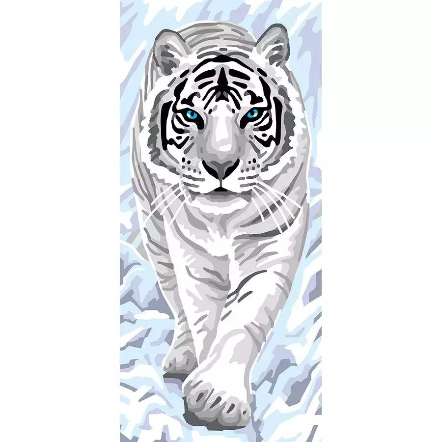 Canevas Pénélope - Tigre blanc - Collection d'Art