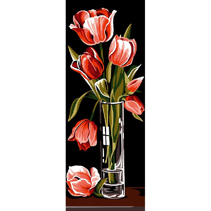 Kit canevas pénélope - Tulipes - SEG de Paris