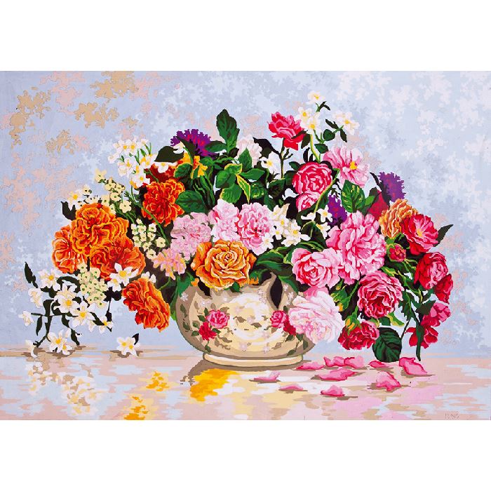 Canevas Pénélope - Vase de fleurs - Collection d'art