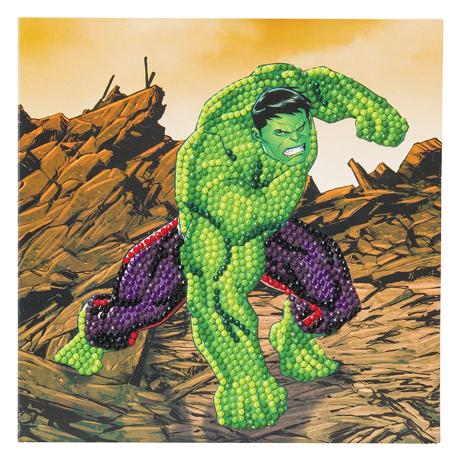 Carte Broderie Diamant - Hulk - Crystal Art D.I.Y