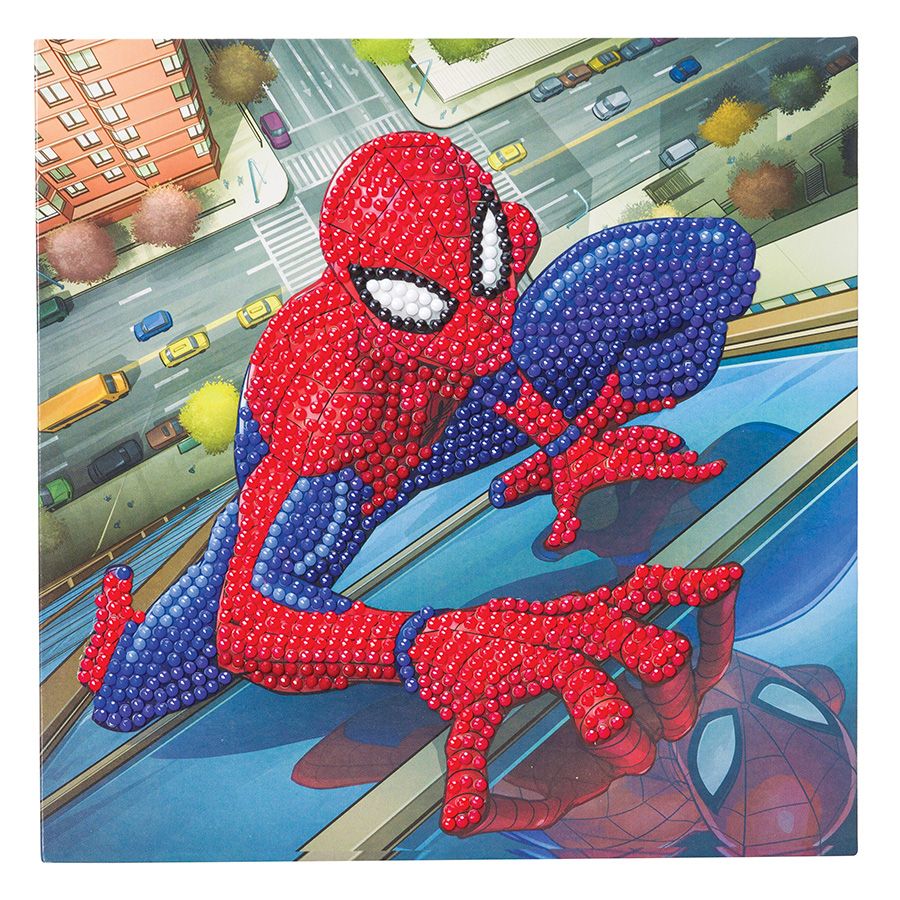 Carte Broderie Diamant - Spider-Man - Crystal Art D.I.Y