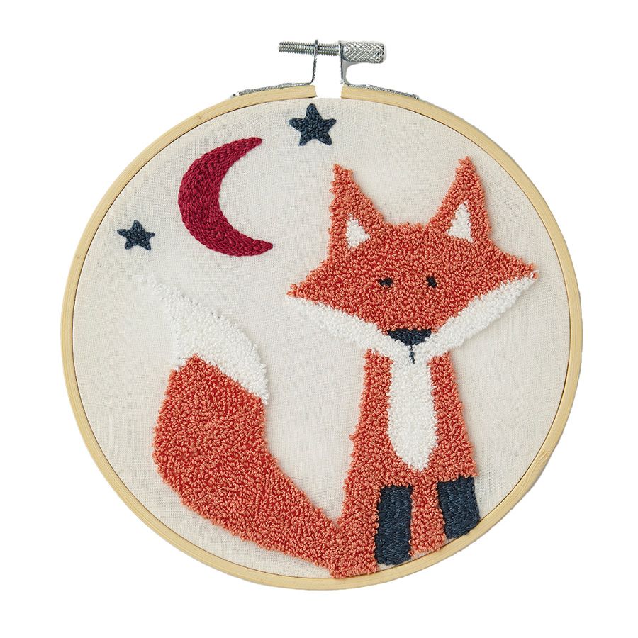 Kit à broder punch needle - Fox le renard - DMC Collection Gift of Stitch