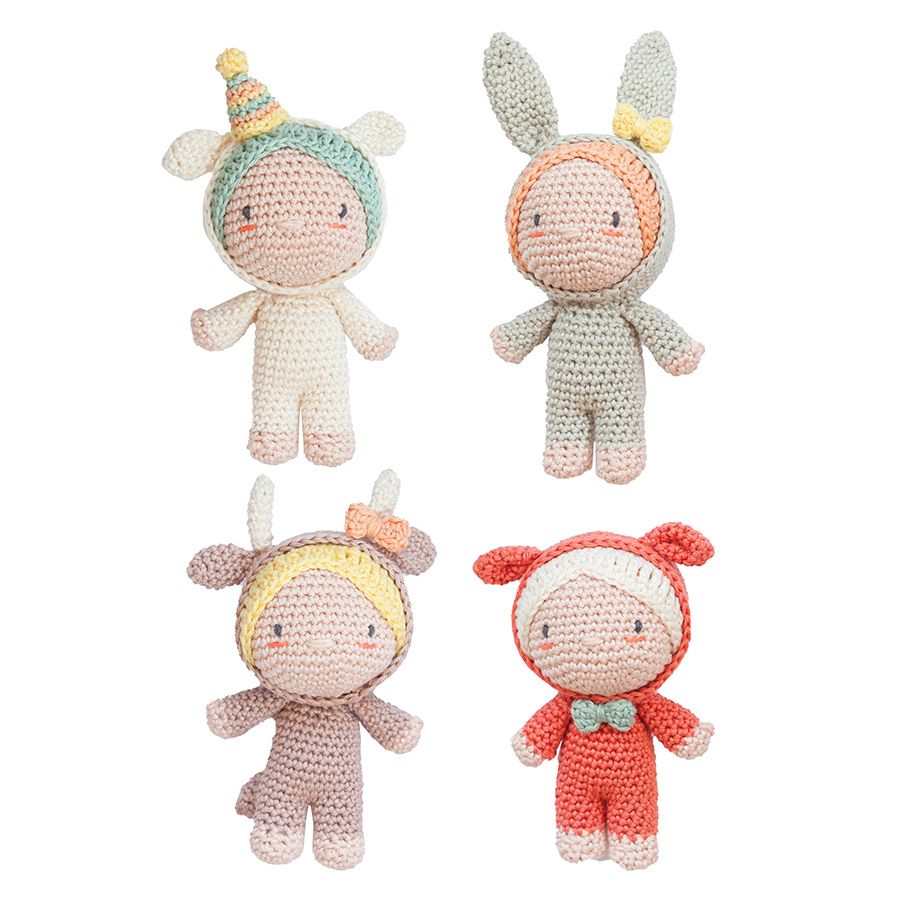 Kit à crocheter - Amigurumis Petites poupées de la ferme - Anchor