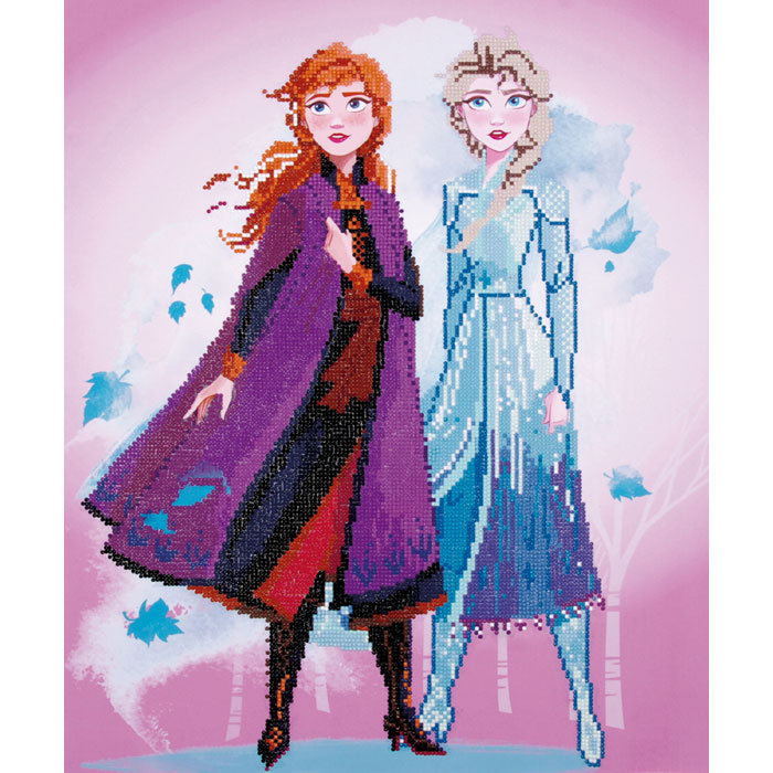 636 Les Colis Noirs LCN Ecusson Thermocollant Disney La Reine des Neiges 2 Elsa Face Frozen II Mode Textile Tissus