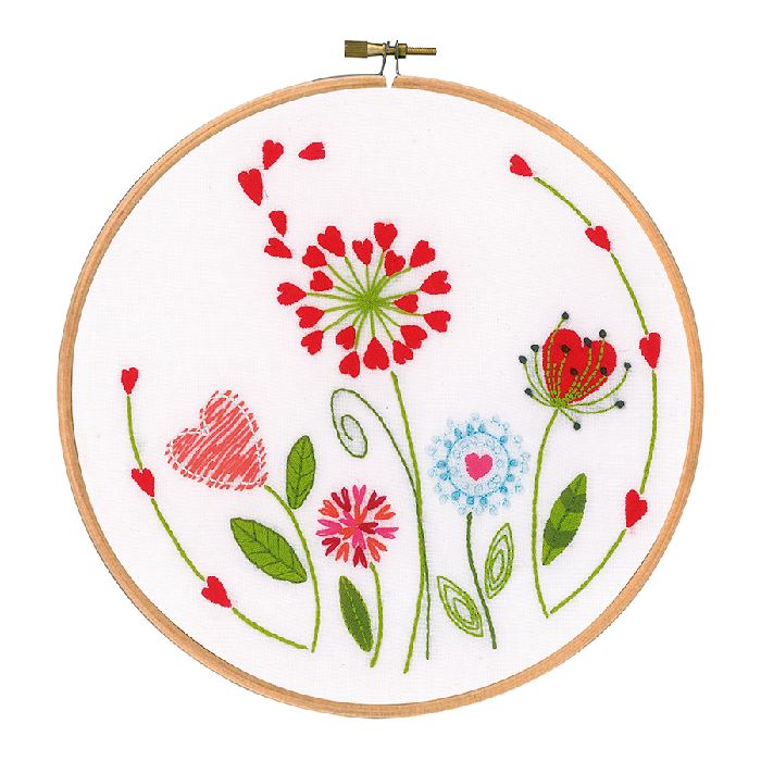 Kit Broderie Traditionnelle - Fleurs - Vervaco