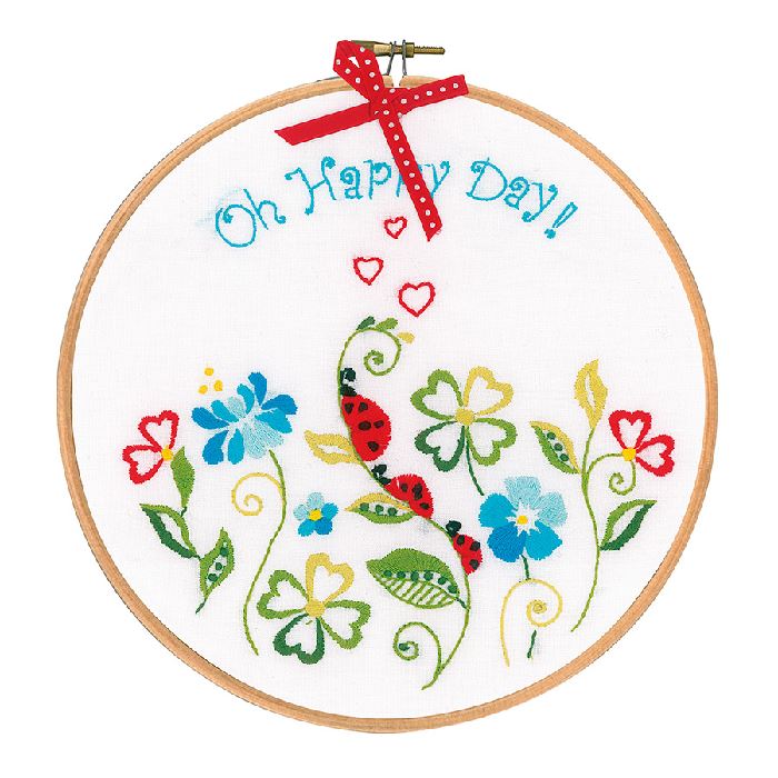 Kit Broderie Traditionnelle - Oh happy day - Vervaco
