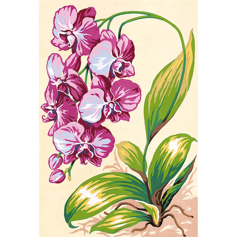 Kit canevas Pénélope - L'orchidée - SEG de Paris