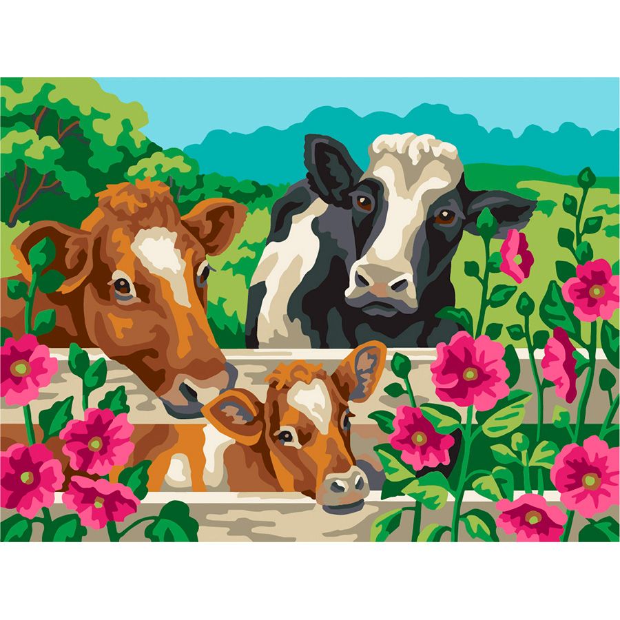 Canevas Pénélope - Les vaches - Collection d'art