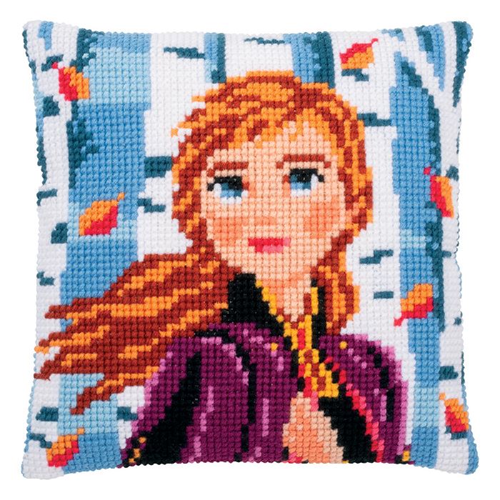 Kit coussin gros trous - Anna - Vervaco - Licence Disney Frozen