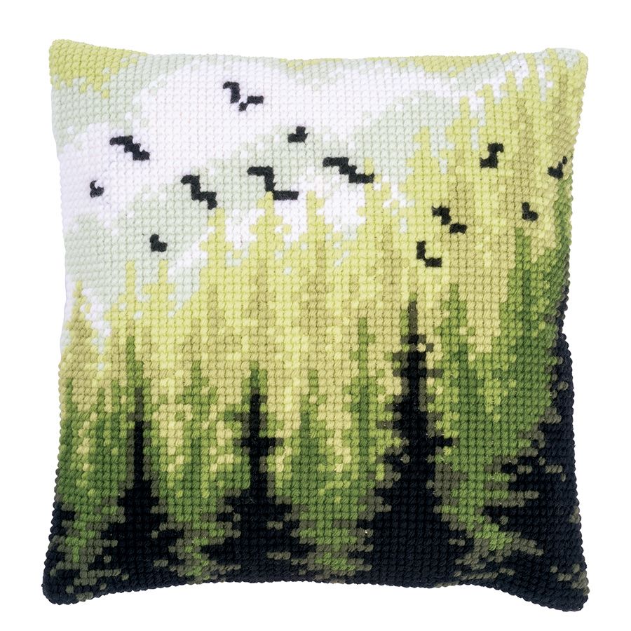 Kit coussin gros trous - Forêt - Vervaco