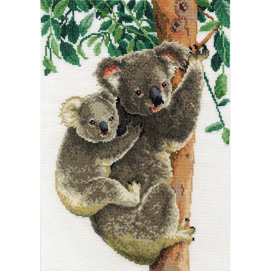 Kit point de croix compté - Koala avec bébé - Vervaco