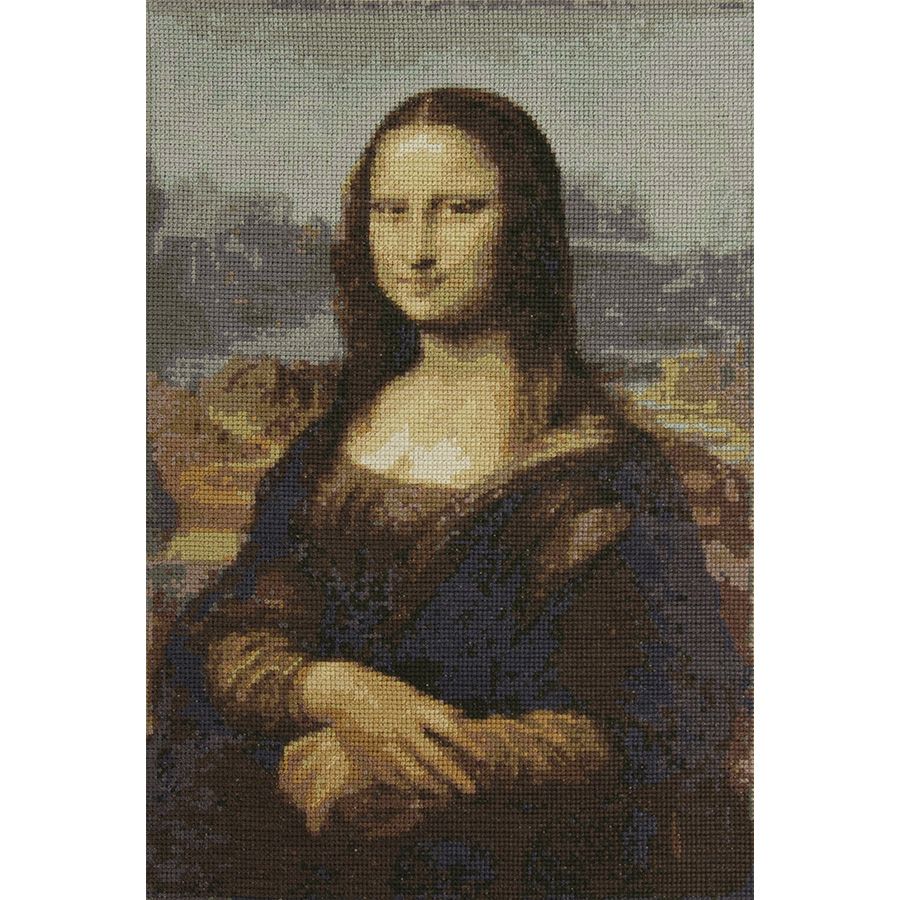 Kit point de croix compté - La Joconde - Mona Lisa - DMC