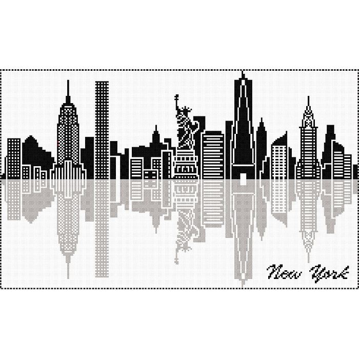 Kit point de croix compté - New York - Marie Coeur