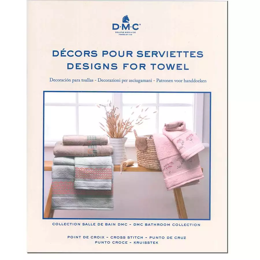 Livret Idées à broder pour serviettes de bain - DMC
