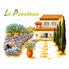 La Provence - Broderie Point de Croix - Luc Créations