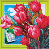 Broderie Diamant Support Carton - Bouquet de tulipes - RTO
