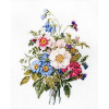 Kit point de croix compté - Bouquet de fleurs d'été - Luca-S