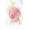 Kit point de croix compté - Rose - Aquarelle by MP Studia