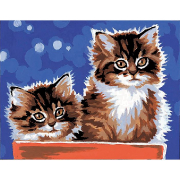 Kit canevas pour enfant - Les deux chatons - Margot de Paris