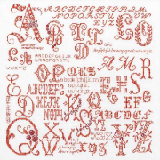 Sampler lettres antiques - Kit point de croix - Thea Gouverneur