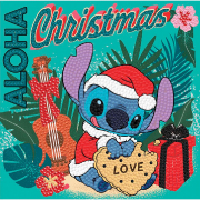 Kit carte broderie Diamant - Christmas Aloha - Crystal Art D.I.Y