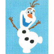 Kit complet canevas pour enfant - Olaf - Collection Disney Frozen - Vervaco