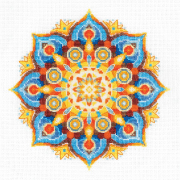 Kit point de croix compté - Mandala - Energie - Riolis