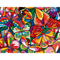Canevas Pénélope - Papillons colorés - Margot de Paris