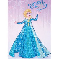 Kit broderie diamant - Elsa - Collection Disney Frozen - Vervaco