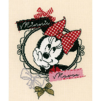 Kit Point de Croix Compté Disney - All About Minnie Minnie - Vervaco