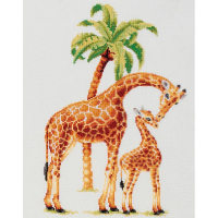 Kit point de croix compté - Safari Girafe - Dutch Stitch Brother