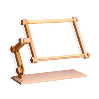 Métier à broder en bois à clips pour table - 30 x 40 cm - Luca-S