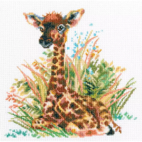 Kit point de croix compté - Bébé girafe - RTO