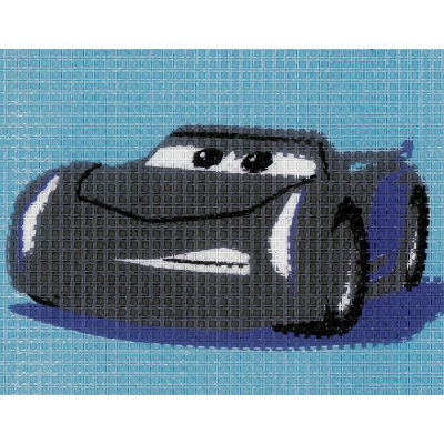 Jackson storm Kit Canevas pour Enfant Collection Disney Pixar Cars Vervaco