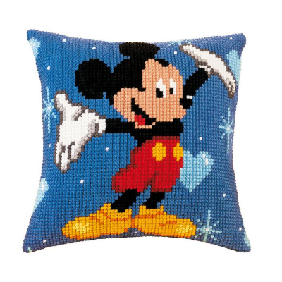 Kit Coussin Point de Croix Mickey Collection Disney Mickey Mouse Vervaco 