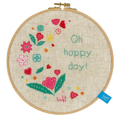 Oh happy day Broderie Point de Croix Vervaco